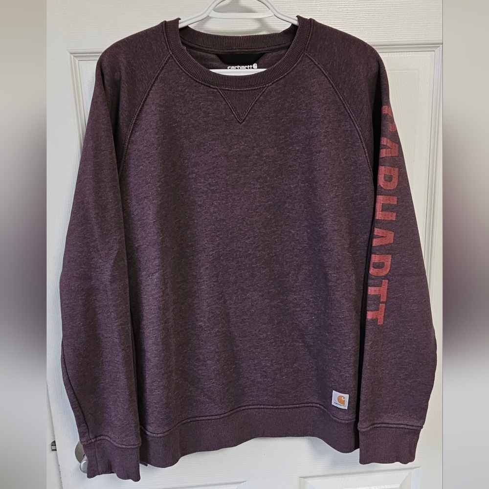 Carhartt Women's Purple Crew Neck Sweatshirt
